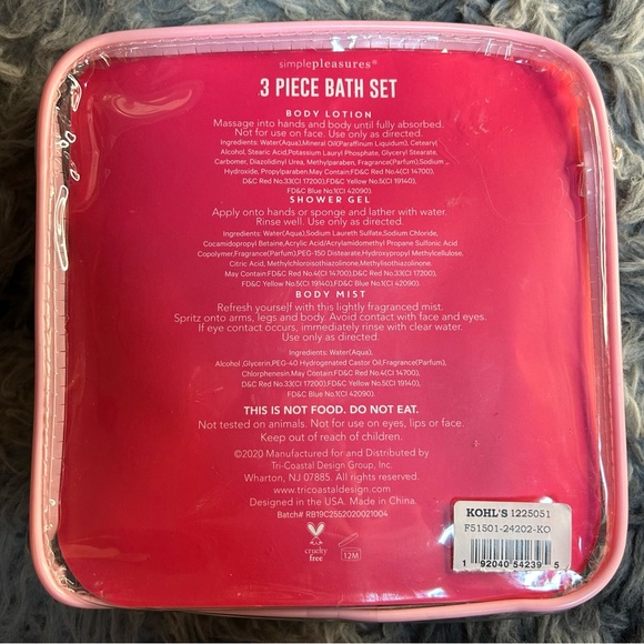 Simple Pleasures Island Time Pineapple 3 Piece Bath Set - Picture 2 of 3